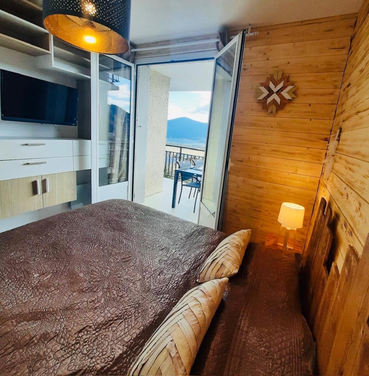 Appartement, Vue Lac Panoramique Avec Terrasse, Parking, Aux Angles 外观 照片